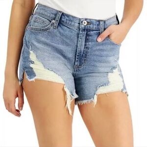 Kendall + Kylie The Icon Short distressed denim cutoff shorts